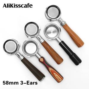 Hibrew H7 H7a H10a Breville Barista Max Mini Sunbeam 커피 도구 에스프레소 머신 액세서리 용 58mm 3Ear Bottomless Portafilter