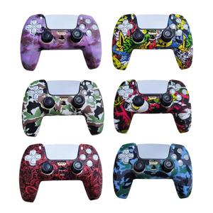 Sony PlayStation Dualshock 5 PS5 컨트롤러 케이스 용 고무 보호 실리콘 커버 스킨 DualSense 5 용 엄지 스틱 그립 캡