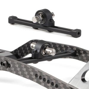 1/10 RC 크롤러 LCG 섀시 치터 리그 1.9 Shafty Comp Builds 용 알루미늄 조정 가능한 캐리어 베어링 어셈블리 크로스 멤버