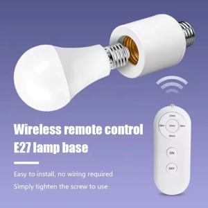 E27 60W 무선 리모컨 스마트 타이머 스위치 램프 홀더 110V 220V 가정용 멀티 라이트 스위치 아기방 침실 타이머 스위치