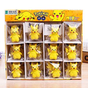 36pcs 포켓몬 지우개 만화 애니메이션 피규어 피카추 학생 학교 문구 용품 어린이를위한 3d 지우개 장난감 생일 선물