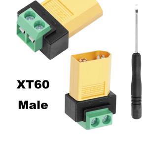 드론 FPV 밸런스 충전기 리포 배터리 태양광용 XT60 수컷에서 2핀 터미널 퀵 커넥트 어댑터 무땜납 충전 커넥터