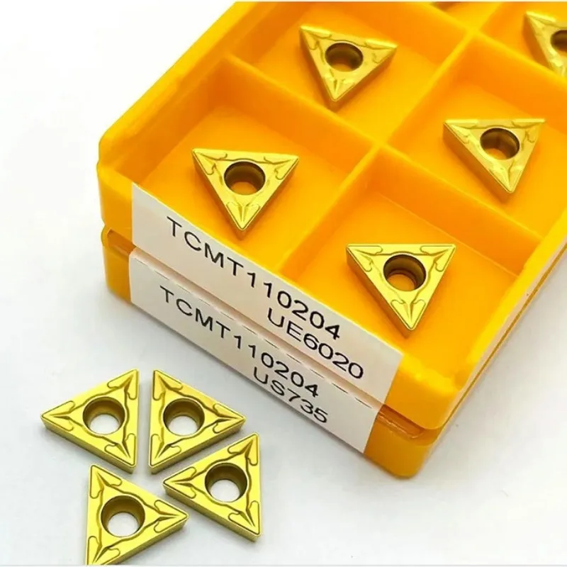 10pcs TCMT110204 UE6020 US735 카바이드 공구 고품질 절삭 공구 TCMT110204 VP15TF 터닝 인서트