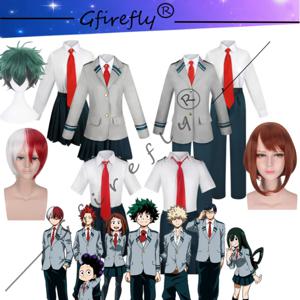 Anime My Hero Academia Ochaco Uraraka Izuku Midoriya 코스프레 의상 남성과 여성을 위한 동일한 스타일의 교복