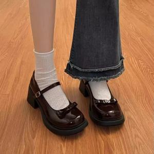 봄과 가을 우아한 라운드 토 섹시한 낮은 굽 캐주얼 단화 패셔너블 베스트셀러 신상 편안한 여성 신발