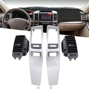 Toyota Land Cruiser Prado 120 FJ120 Lexus GX470 2003-2009 용 대시 대시 보드 에어 벤트 아울렛 센서 패널 베젤 프레임 어셈블리