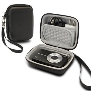 CAMKORY용 디지털 카메라 케이스/Kodak Pixpro FZ45 FZ55용/VAHOIALD용/소니 DSCW800 830용 캐논 파워샷 180 190용 블랙