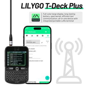 LILYGO T-Deck Plus Lora 메쉬 라디오 ESP32-S3 GPS LoRaWAN 메쉬스타틱 포켓 트래커 노드 외부 안테나 포함
