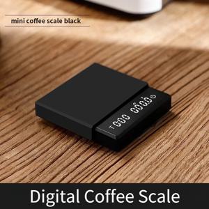 빈쿠 프로페셔널 커피 스케일 미니 스마트 타이머 2kg/0.1g g/oz/ml 고정밀 디지털 무게 측정 주방 저울 홈 바리스타 도구