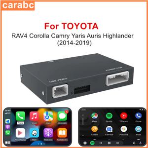 토요타 RAV4, 하이랜더, 툰드라, 시에나, 프리우스, 야리스, 캠리, CHR용 CARABC 무선 카플레이 안드로이드 오토 GPS 네비게이션