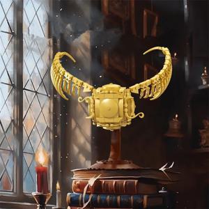 MOC 골든 스니치 블록 세트 - 매직 퀴디치 볼 모델 브릭 DIY 조립 장난감, 어린이 및 성인용, 홈 데스크 장식