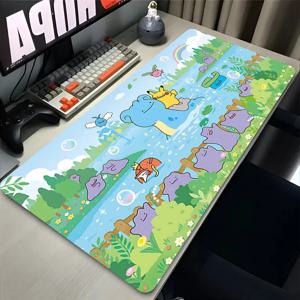 게임용 마우스 패드 대형 고무 키보드 데스크 매트 미끄럼 방지 게이머 플레이 매트 노트북 PC 액세서리 카펫 카와이 P-포켓몬 마우스패드