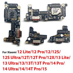 샤오미 미 12 라이트 12S 12T 12X 13 울트라 13T 14 프로 14T 15 15T용 USB 충전 포트 잭 도크 커넥터 충전 보드 플렉스 케이블