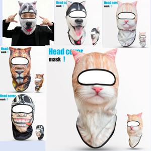 3D 고양이 동물 스키 발라클라바 스키 마스크 (귀 포함) 음악 축제, 레이브, 스키, 할로윈 또는 파티 야외 활동에 적합