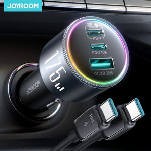 조이룸 175W USB C 차량용 충전기 3포트 QC 3.0 삼성 아이폰 17 16 샤오미 100W 고속 충전 어댑터 CCN07