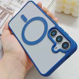 삼성 갤럭시 S26 울트라 S25 엣지 S24 S23 FE S22 플러스용 무광 마그네틱 폰 케이스 (Magsafe A57 A37 A17 A07 A56 A36 커버)