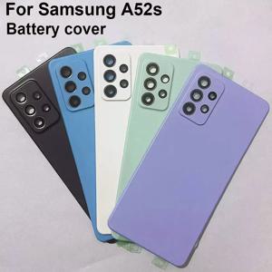삼성 갤럭시 A52s A528B, A528N용 새 제품, 카메라 렌즈가 있는 후면 배터리 커버, 삼성 A52s 배터리 커버용 후면 도어 하우징