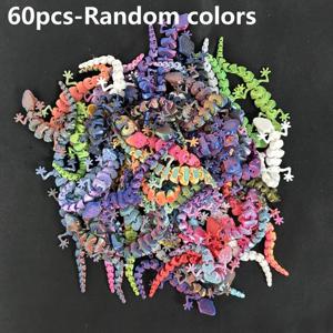 3D 컬러풀 게코 벽 장식 멀티팩 - 방 꾸미기 및 휴일 선물용 인쇄된 홈 장식품 - 랜덤 색상