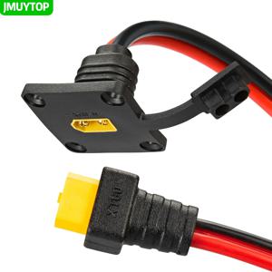 JMUYTOP 3FT 12AWG XT60 패널 마운트 케이블 XT90 남성-여성 케이블 헤비 듀티 태양광 발전기/LiPo 배터리/FPV 드론 어댑터