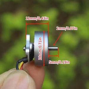 【ST】핫! 1S-2S 3.7V 7.4V 15000KV 초소형 14mm 3상 브러시리스 모터 고속 엔진 1.5mm 샤프트 RC 드론 팬 라디에이터 모터용
