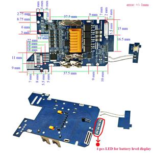 MAKITA 18V 리튬 이온 배터리 케이스용 BMS PCBA 밸런스 충전 회로 기판 리튬 이온 배터리 팩 BL1830 BL1860 BL1890
