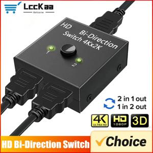 4K HDMI 호환 스위치 양방향 분배기 1x2/2x1 어댑터 PS4 Pro/4/3 TV 박스 스위처 컨버터용 2 in 1 아웃 컨버터
