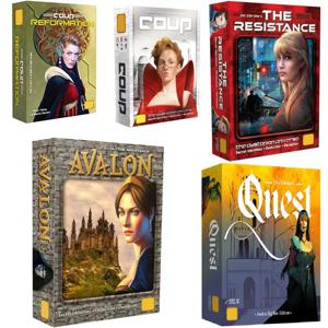 새로운 보드 게임 The Resistance Avalon Coup Quest 전체 영어 가족 파티 인터랙티브 전략 파티 게임 어린이 장난감