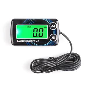 디지털 엔진 Tach Hour Meter 경고 RPM 타코미터 게이지 오토바이 전기 톱 보트 ATV 해양 글라이더 용 백라이트 재설정 가능
