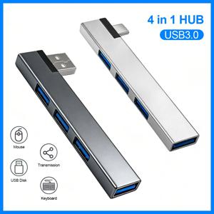 타입 C 3.1 USB C 허브 3.0 4포트 멀티 USB 스플리터 OTG 어댑터 샤오미 레노버 맥북 프로 13 15 에어 프로 컴퓨터 액세서리