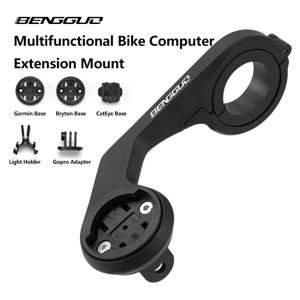 BENGGUO 자전거 컴퓨터 마운트 산악 도로 자전거 GPS 헤드라이트 홀더 브래킷 지원 GARMIN XOSS IGPSPORT Magene Coospo
