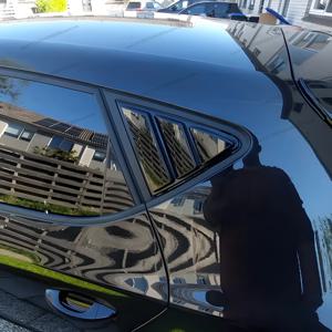 시트 레온 MK3 5F FR 쿠프라 TDI TGI TSI S/S 5도어 해치백 2012-2020용 리어 윈도우 셔터 커버 루버 스티커 장식