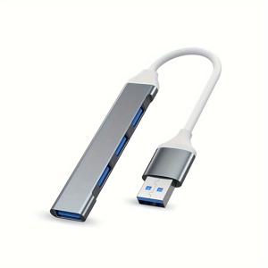 4포트 멀티 스플리터 타입 C 허브 USB 어댑터 OTG (샤오미, 레노버, 맥북 13, 15, 에어, 프로, PC용) - 컴퓨터 액세서리