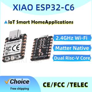 XIAO ESP32-C6 개발 보드 2.4GHz WiFi 6 BLE 5.0 Zigbee 아두이노 IoT 및 스마트 홈 프로젝트 지원