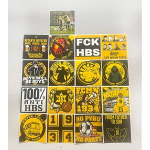 9*9cm Maccabi Netanya FC MNFC 1934 Ultras Vatos Locos 가방 컵 벽 냉장고용 장식 스티커