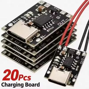 1-20Pcs TP4056 3.7V 리튬 배터리 충전 방전 보드(보호 기능 포함) Type-C USB Type C 리튬 이온 배터리 충전 보드