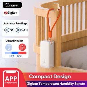 SONOFF SNZB-02B 에어가드 TH Lite 지그비 온도 습도 센서, 고정밀 감지, 6개월 데이터 기록, 긴 배터리 수명