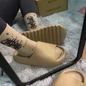 EVA 부드러운 두꺼운 밑창 여성용 패션 슬리퍼, 홈 샌들, 남성용 비치 슈즈, 아시아 사이즈, 1-2 사이즈 구매 필요