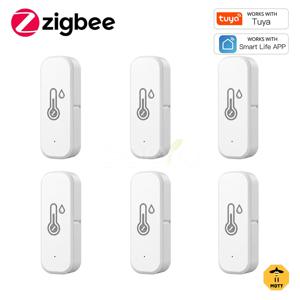 Tuya Zigbee 3.0 온도 습도 센서 스마트 홈 실내 습도계 앱 원격 모니터는 Smart Life Z2M과 함께 작동합니다. 허브 필요