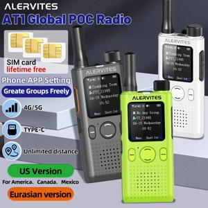 바오펑 AT1 글로벌 미니 무전기 POC 4G/5G 네트워크 평생 무료 사용 그룹 생성 무제한 거리 ALERVITES 햄 라디오