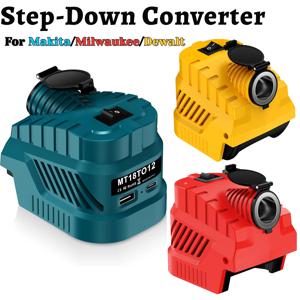 Makita/Milwaukee/Dewalt 배터리에 적합한 18V ~ 12V 스텝다운 벅 컨버터 20A 240W 시가 라이터 USB 유형 C 출력
