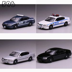 596 1/64 쉐보레 임팔라 - 미국 민간 경찰 NYPD 자동차의 프로토타입 합금 다이캐스트 금속 모델 어린이 장난감 소년용
