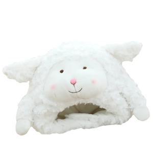 양 모양 장식 모자 1개, 편안하고 조절 가능한 디자인, 사진 촬영 소품, 어린이 파티용, 창의적인 공연 액세서리, 흰색