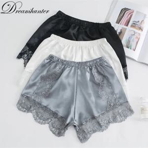 Sexy Silk 레이스 Shorts Women 속옷 Safety Short Pants 여름 레깅스 팬티 느슨한 Under Skirt Shorts Boxer Brief 속바지