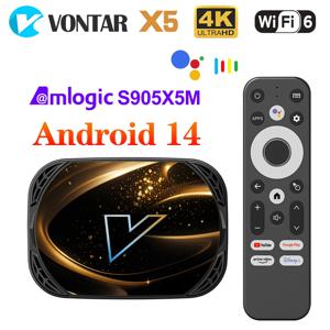 VONTAR X5 안드로이드 14 TV 박스 Amlogic S905A (S905X5M) 4GB 128GB 32GB 64GB 1000M Wifi6 4K AV1 구글 플레이 미디어 플레이어 셋톱 박스