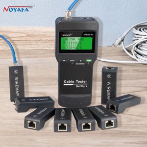 NOYAFA NF-8108M 디지털 LAN 케이블 테스터 RJ45 네트워크 미터 5E 6E 동축 케이블 트래커 네트워크 케이블 길이 측정 도구