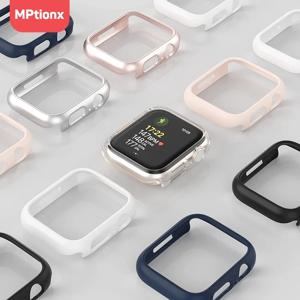 Apple Watch 용 무광택 커버 45mm 41mm 38mm 42mm 40mm 44mm, iWatch SE 9 8 7 6 5 4 3 2 1 용 하드 PC 범퍼 보호 케이스 프레임