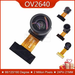 ESP32-CAM 카메라 모듈용 OV2640 21mm 카메라 모듈, 30 66 120 160 도, 850nm 야간 투시경, 24 핀, 0.5mm 피치
