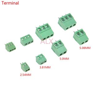 10Pcs KF120/KF128 2.54mm/3.5mm/3.81mm/5.0mm/5.08mm 피치 2p/3p 스트레이트 핀 Pcb 나사 고정 터미널 블록 커넥터 2/3/4/5/6/8/10Pin