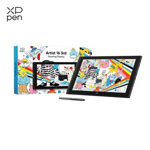 XPPen 아티스트 16 (3세대) 15.4인치 휴대용 드로잉 디스플레이 (8개 단축키, 2개 다이얼, X4 스마트 칩 스타일러스 포함) 윈도우, 맥, 안드로이드용