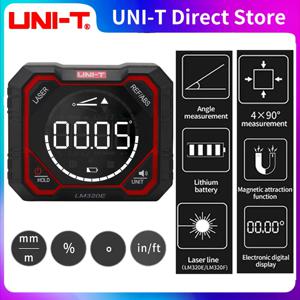 UNI-T LM320D LM320E LM320F 레이저 경사계 디지털 앵글 미터 (절대/상대 각도 측정, 자기 경사계 포함)